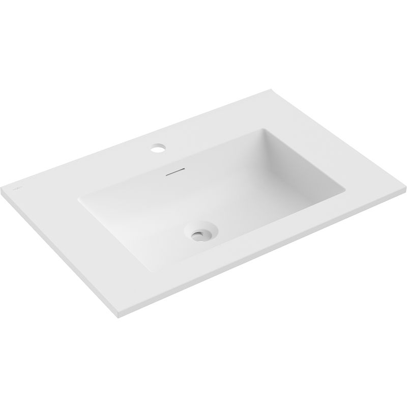 Mexen Otis chiuvetă încastrată în blat 71 x 46,5 cm, alb mat - 25187001