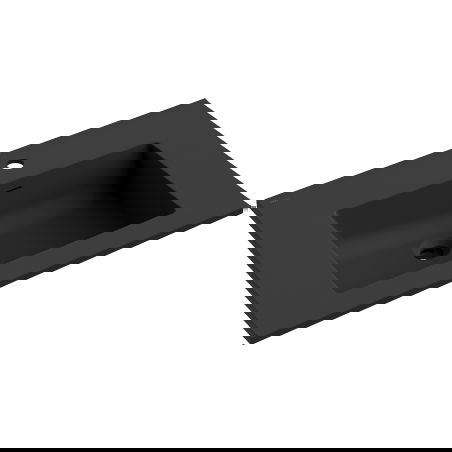 Mexen Otis beépíthető mosdókagyló 71 x 46,5 cm, fekete matt - 25187071