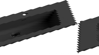 Mexen Otis beépíthető mosdókagyló 71 x 46,5 cm, fekete matt - 25187071