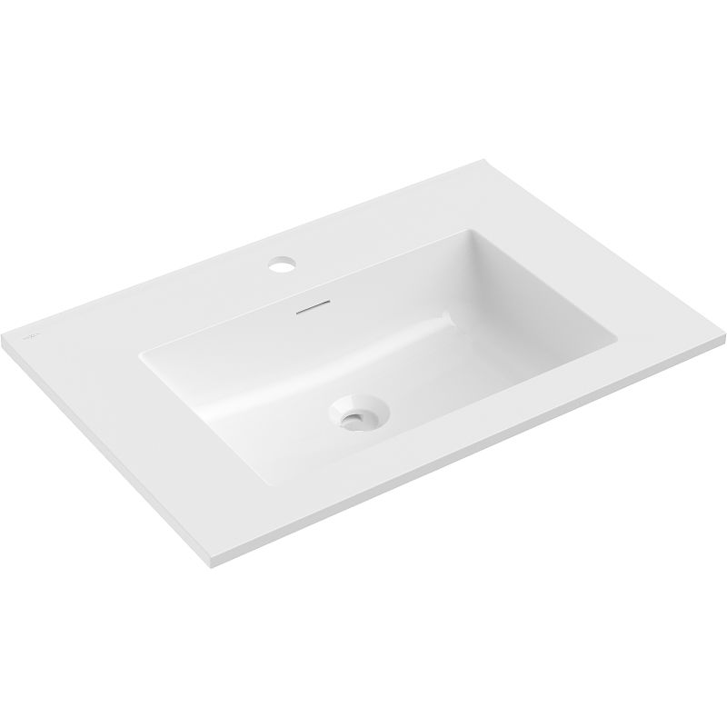 Mexen Otis chiuvetă încastrată în blat 71 x 46,5 cm, alb lucios - 25187000
