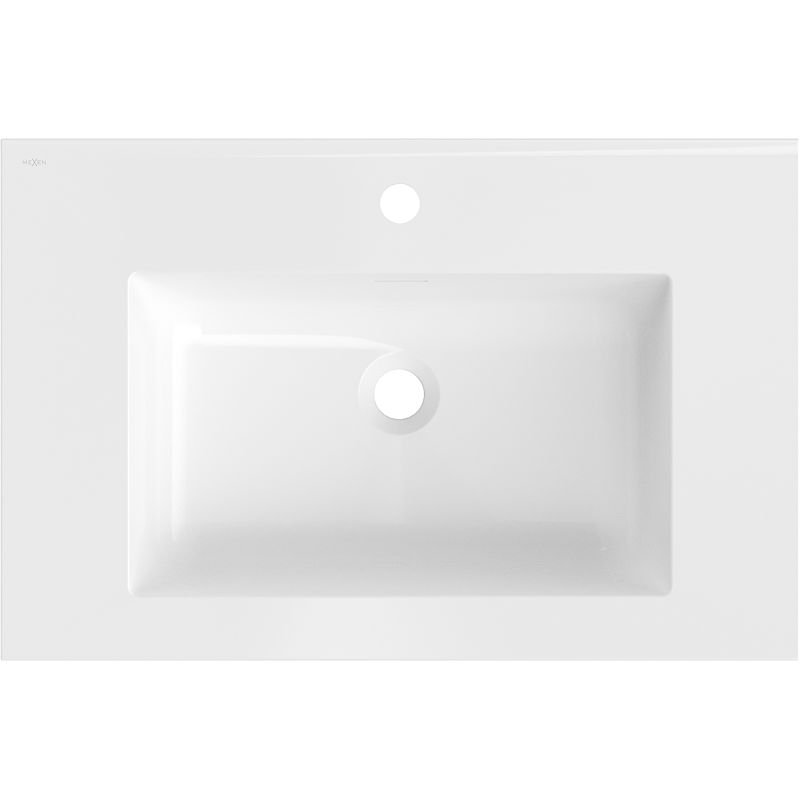 Mexen Otis chiuvetă încastrată în blat 71 x 46,5 cm, alb lucios - 25187000