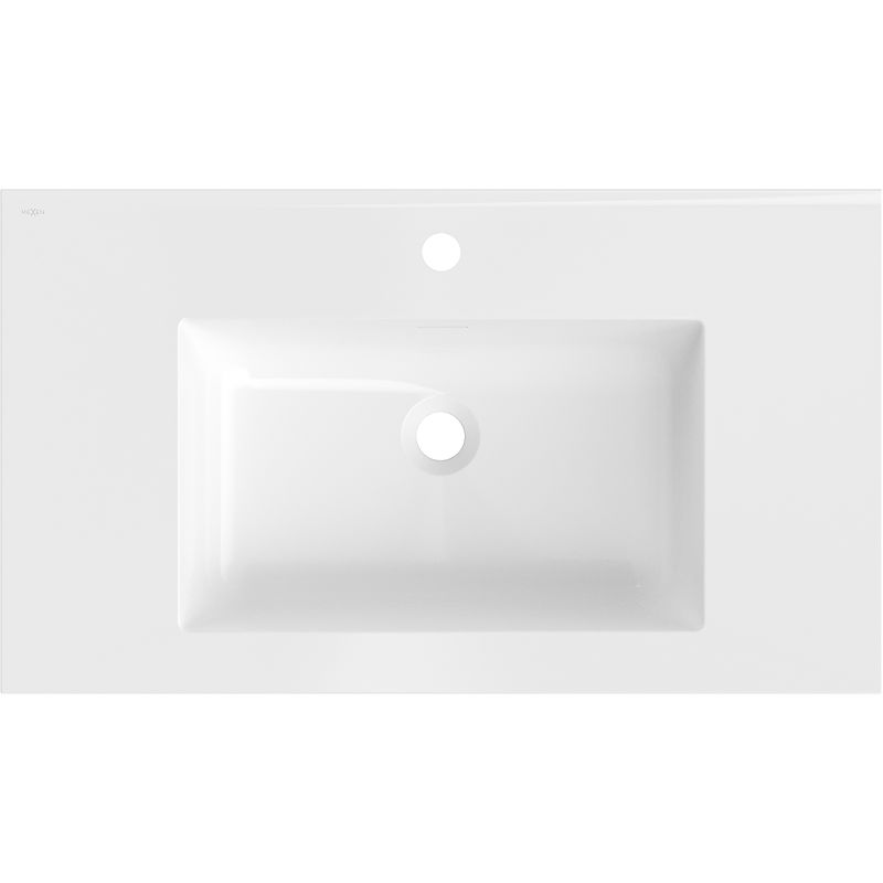 Mexen Otis chiuvetă încastrată în blat 81 x 46,5 cm, alb lucios - 25188000