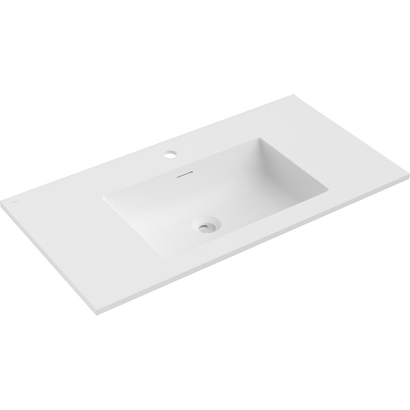 Mexen Otis munkalapra süllyesztett mosdó 91 x 46,5 cm, fehér matt - 25189001