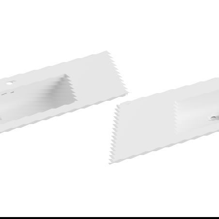 Mexen Otis munkalapra süllyesztett mosdó 91 x 46,5 cm, fehér matt - 25189001