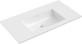 Mexen Otis chiuvetă încastrată în blat 91 x 46,5 cm, alb lucios - 25189000