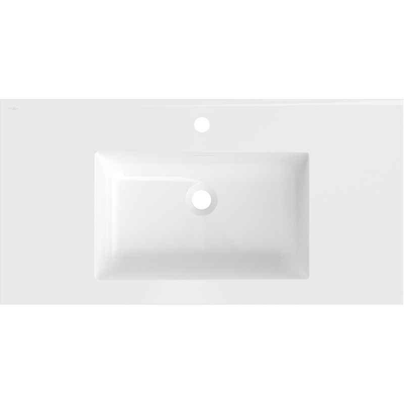 Mexen Otis chiuvetă încastrată în blat 91 x 46,5 cm, alb lucios - 25189000