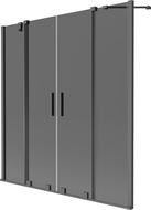Mexen Velar Duo paravan cadă 2-panouri glisante 140 x 150 cm, grafit, gun metal - 896-140-000-42-95