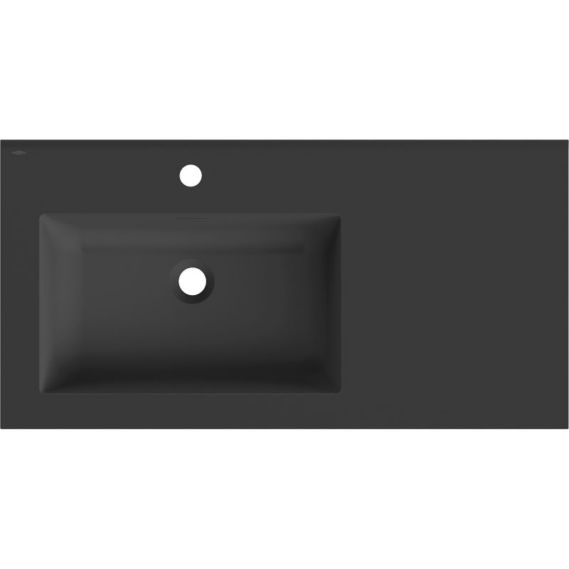 Mexen Otis chiuvetă încastrată în blat stânga 91 x 46,5 cm, negru mat - 25189071L