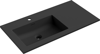 Mexen Otis chiuvetă încastrată în blat stânga 91 x 46,5 cm, negru mat - 25189071L