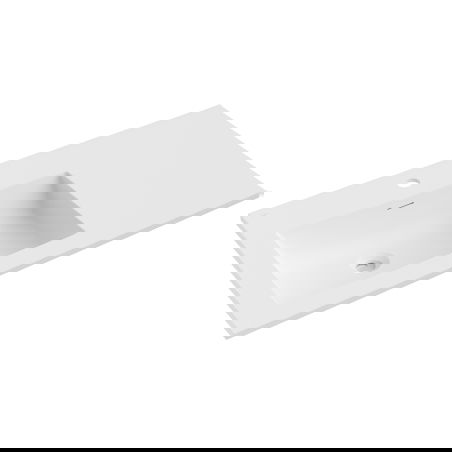 Mexen Otis chiuvetă încastrată stânga 91 x 46,5 cm, alb mat - 25189001L