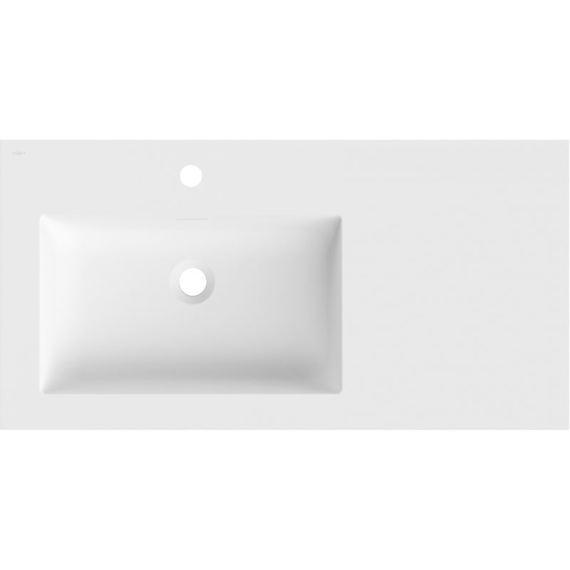 Mexen Otis pultba süllyesztett mosdó bal 91 x 46,5 cm, fehér matt - 25189001L