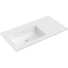 Lavoar încastrat în blat stânga Mexen Otis 91 x 46,5 cm, alb lucios - 25189000L