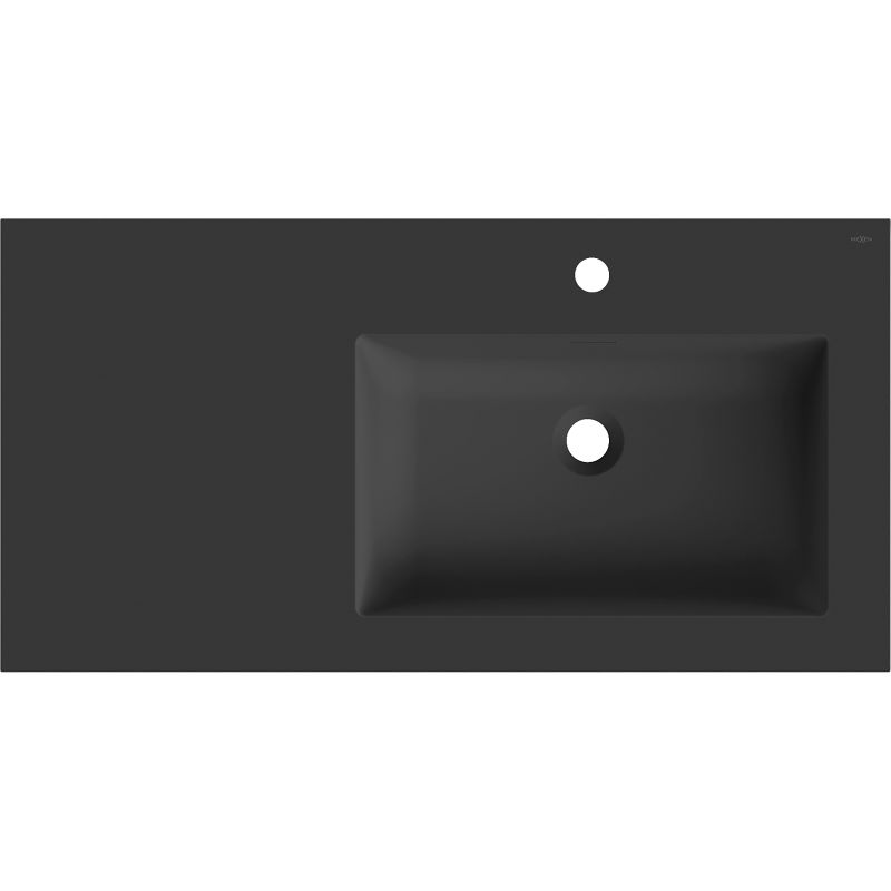 Mexen Otis chiuvetă încastrată în blat dreapta 91 x 46,5 cm, negru mat - 25189071P
