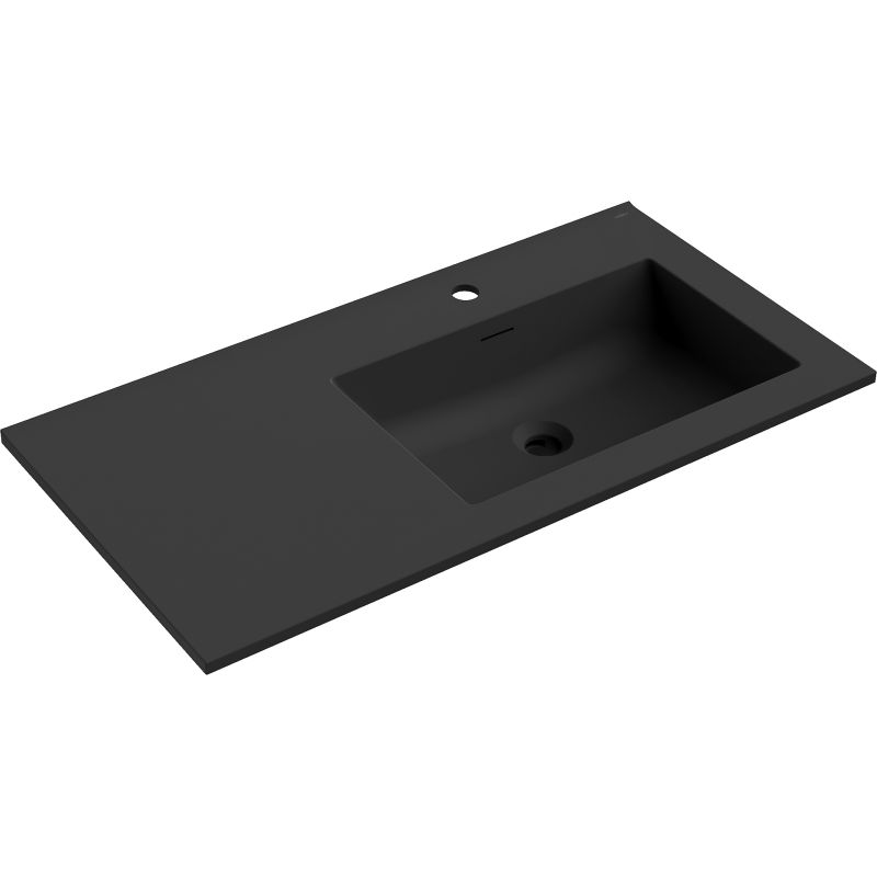 Mexen Otis chiuvetă incorporată în blat dreapta 91 x 46,5 cm, negru mat - 25189071P