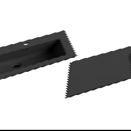 Mexen Otis chiuvetă încastrată în blat dreapta 91 x 46,5 cm, negru mat - 25189071P