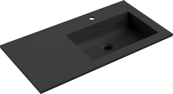 Mexen Otis chiuvetă incorporată în blat dreapta 91 x 46,5 cm, negru mat - 25189071P