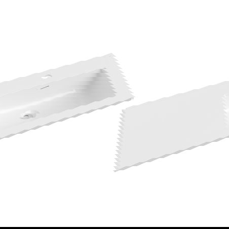 Mexen Otis süllyesztett mosdó jobb oldali 91 x 46,5 cm, fényes fehér - 25189000P