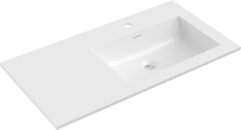 Mexen Otis pultba süllyesztett mosdó jobb 91 x 46,5 cm, fényes fehér - 25189000P