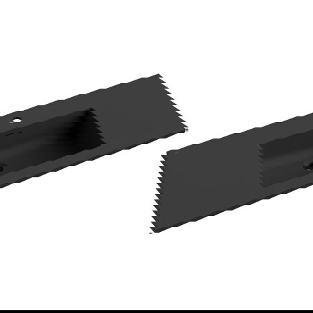 Mexen Otis munkalapba süllyesztett mosdókagyló 101 x 46,5 cm, fekete matt - 25181071