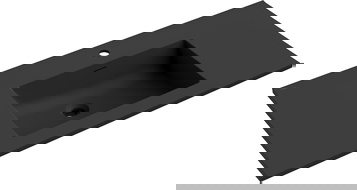 Mexen Otis munkalapba süllyesztett mosdókagyló 101 x 46,5 cm, fekete matt - 25181071