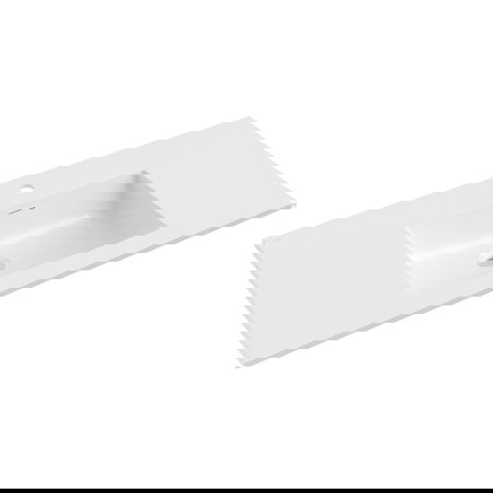 Mexen Otis chiuvetă încastrată în blat 101 x 46,5 cm, alb lucios - 25181000
