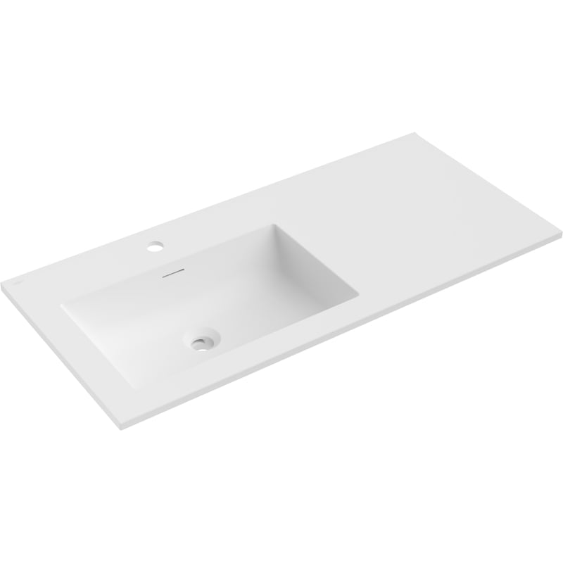 Mexen Otis chiuvetă încastrată în blat stânga 101 x 46,5 cm, alb mat - 25181001L