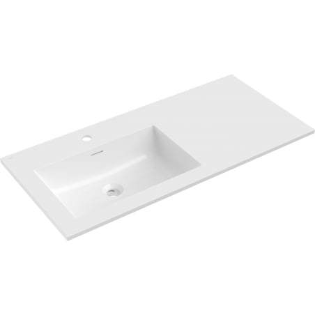 Mexen Otis chiuvetă încastrată stânga 101 x 46,5 cm, alb lucios - 25181000L