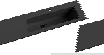 Mexen Otis chiuvetă încorporată în blat, dreapta 101 x 46,5 cm, negru mat - 25181071P