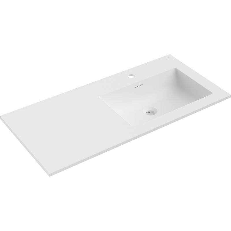 Mexen Otis chiuvetă încorporată dreapta 101 x 46,5 cm, alb mat - 25181001P
