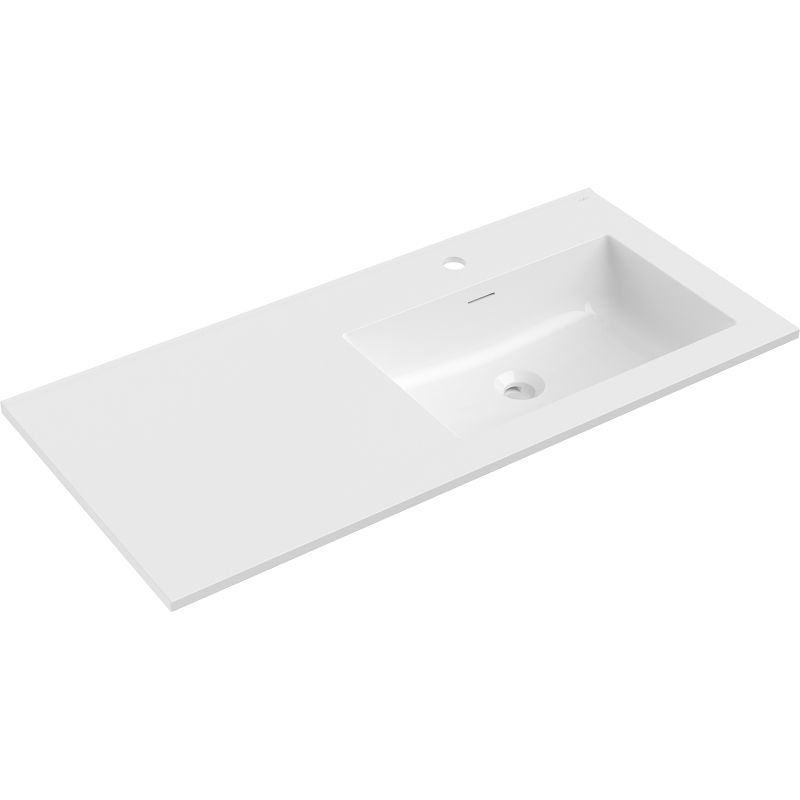 Mexen Otis chiuvetă încastrată în blat dreapta 101 x 46,5 cm, alb lucios - 25181000P