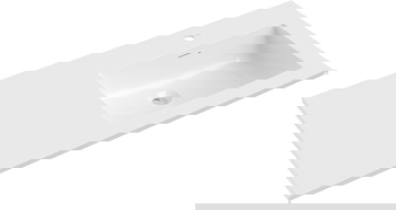 Mexen Otis munkalapba süllyesztett mosdó jobb 101 x 46,5 cm, fényes fehér - 25181000P