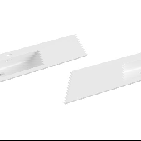 Mexen Otis munkalapba süllyeszthető mosdókagyló 121 x 46,5 cm, fényes fehér - 25181200