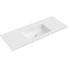 Mexen Otis chiuvetă încastrată în blat 121 x 46,5 cm, alb lucios - 25181200