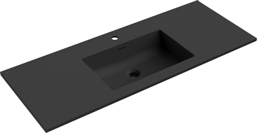 Mexen Otis chiuvetă încastrată în blat 121 x 46,5 cm, negru mat - 25181271