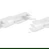 Mexen Otis munkalapba süllyesztett dupla mosdó 121 x 46,5 cm, fényes fehér - 25181200D