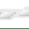 Mexen Otis chiuvetă dublă încastrată în blat 121 x 46,5 cm, alb lucios - 25181200D