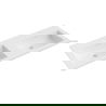 Mexen Otis munkalapba süllyesztett dupla mosdó 121 x 46,5 cm, fehér matt - 25181201D