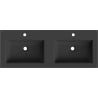 Mexen Otis chiuvetă dublă încastrată în blat 121 x 46,5 cm, negru mat - 25181271D