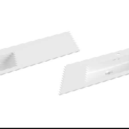 Mexen Otis chiuvetă încastrată în blat stânga 121 x 46,5 cm, alb lucios - 25181200L
