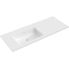 Mexen Otis beépített mosdó balra 121 x 46,5 cm, fényes fehér - 25181200L