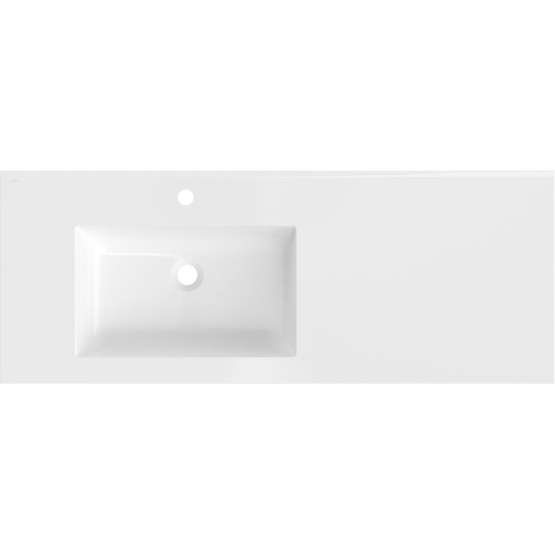 Mexen Otis chiuvetă încastrată stânga 121 x 46,5 cm, alb lucios - 25181200L