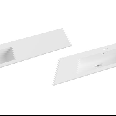 Mexen Otis chiuvetă încadrată în blat stânga 121 x 46,5 cm, alb mat - 25181201L