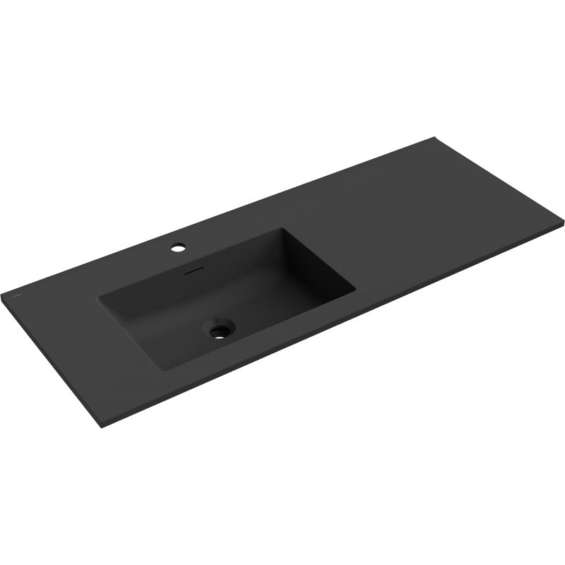Mexen Otis chiuvetă încastrată în blat stânga 121 x 46,5 cm, negru mat - 25181271L