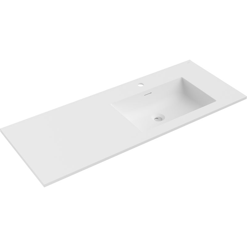 Mexen Otis chiuvetă încorporată, dreapta, 121 x 46,5 cm, alb mat - 25181201P