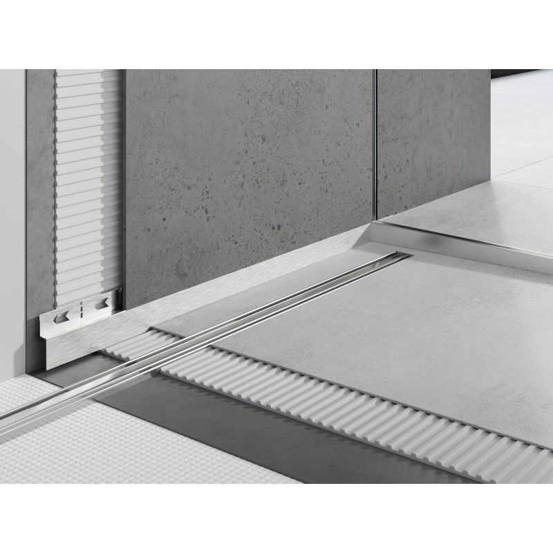 Mexen Line-B plintă frontală pentru duș 180 cm, inox - 181003180U