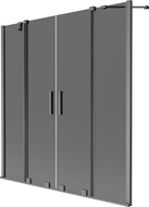 Mexen Velar Duo paravan de cadă, cu 2 aripi, glisant, 160 x 150 cm, grafit, gri pistol șlefuit - 896-160-000-42-66