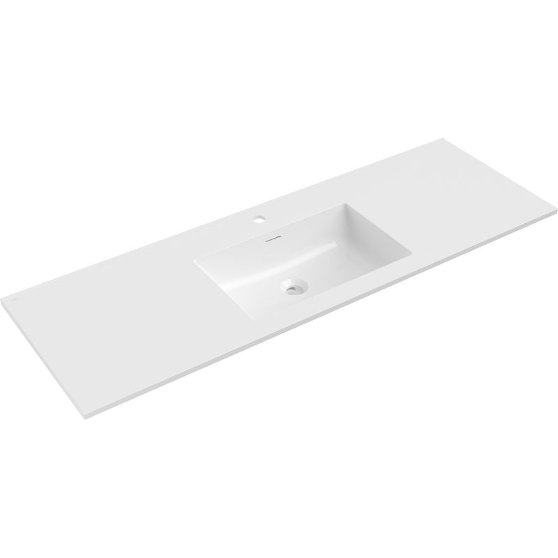 Mexen Otis chiuvetă încastrată în blat 141 x 46,5 cm, alb lucios - 25181400