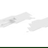 Mexen Otis chiuvetă încastrată în blat 141 x 46,5 cm, alb lucios - 25181400