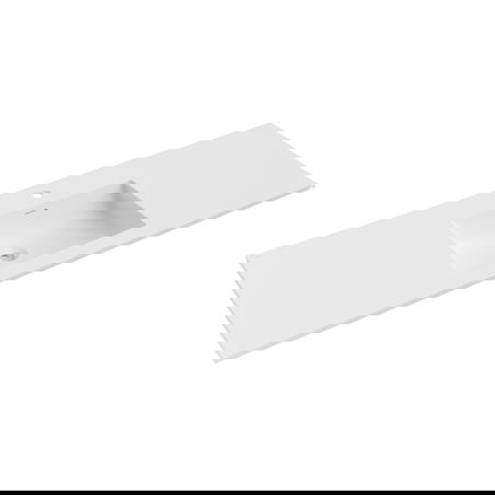 Mexen Otis chiuvetă încastrată în blat 141 x 46,5 cm, alb mat - 25181401
