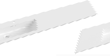 Mexen Otis munkalapba süllyesztett mosdó bal 141 x 46,5 cm, fehér fényes - 25181400L